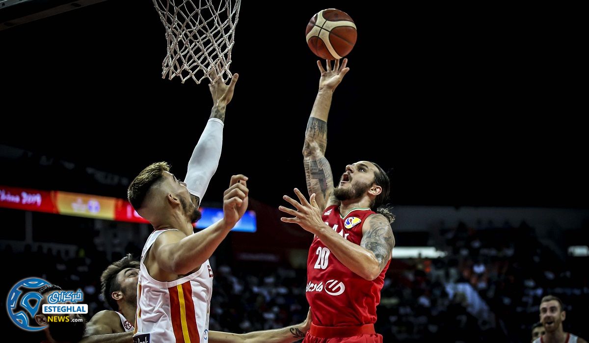 دیدار تیم ملی بسکتبال ایران واسپانیا