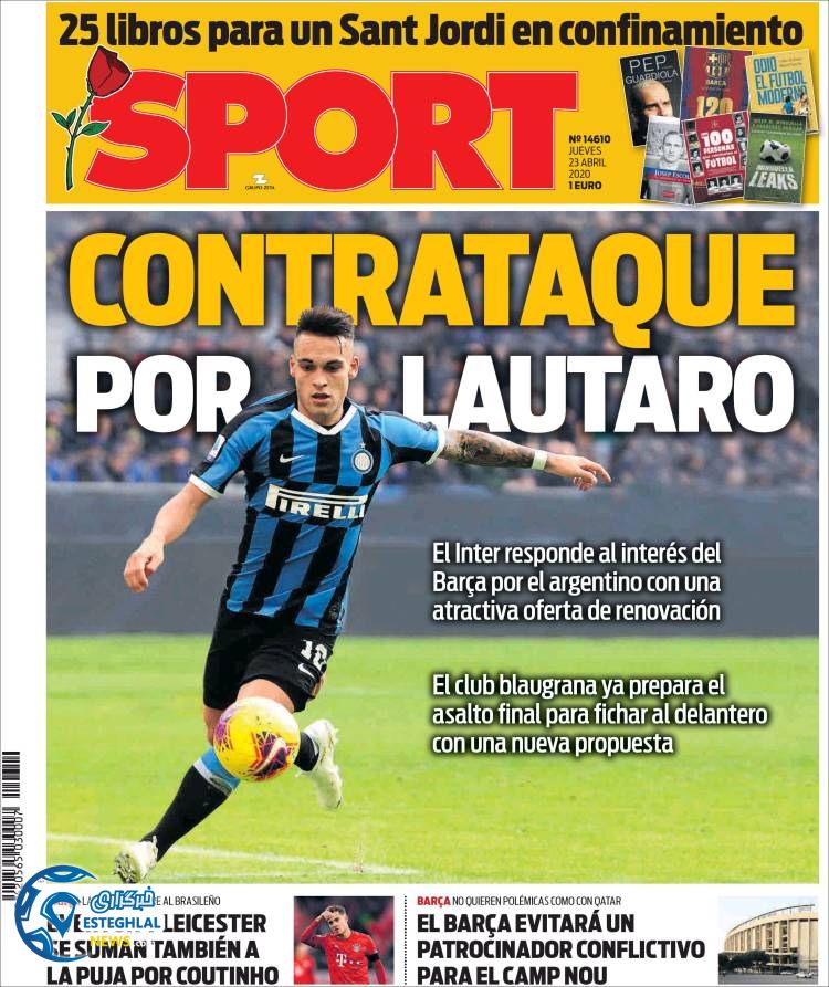 روزنامه ورزشی اسپورت پنجشنبه 4 اردیبهشت 1399