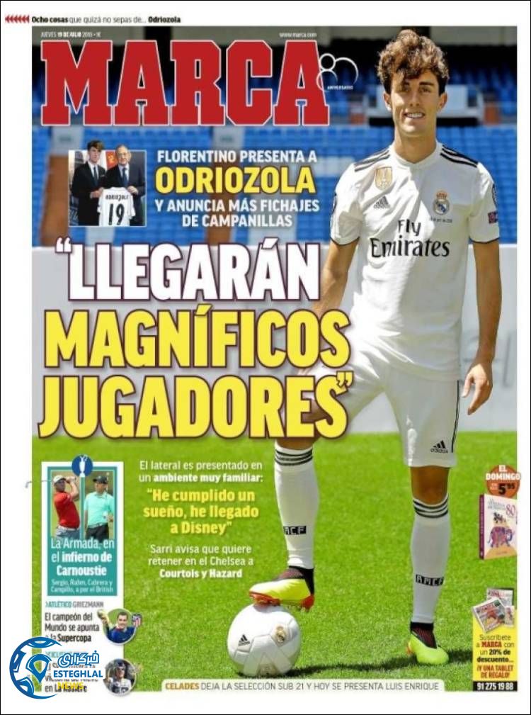 روزنامه ورزشی مارکا پنجشنبه 28 تیر 1397