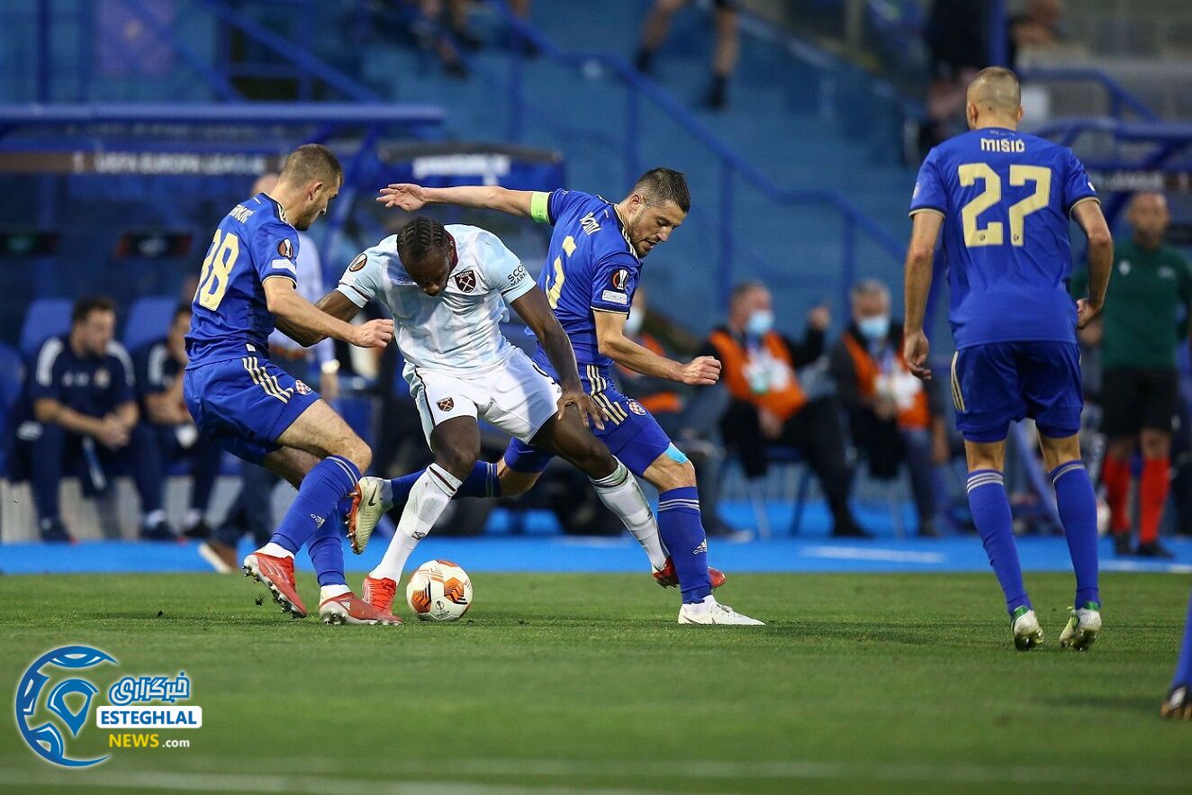 دینامو زاگرب 0-2 وستهام