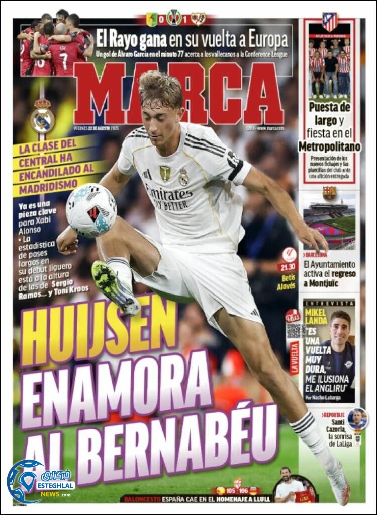 روزنامه ورزشی مارکا جمعه 31 مرداد 1404 