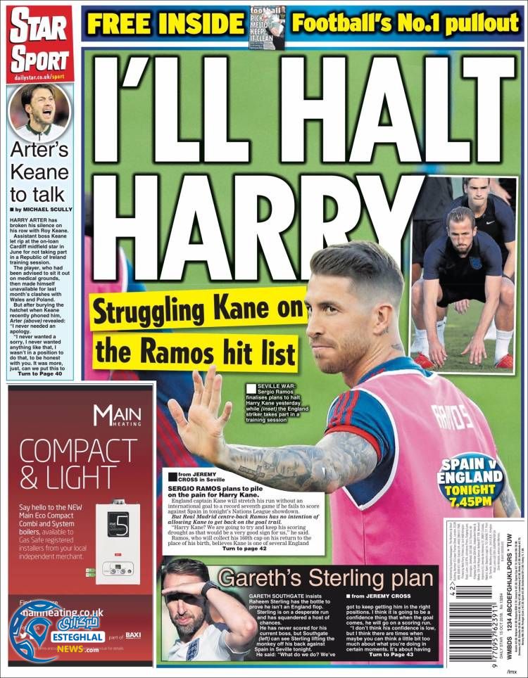 روزنامه ورزشی استار اسپورت دوشنبه 23 مهر 1397