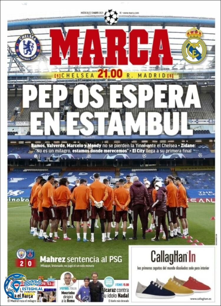 روزنامه ورزشی مارکا چهارشنبه 15 اردیبهشت 1400