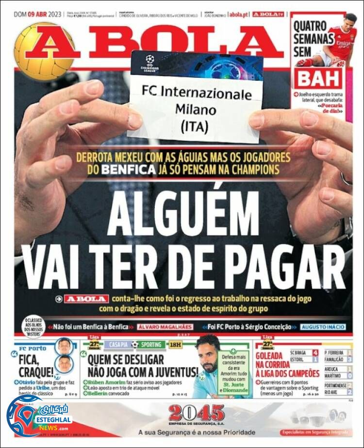 روزنامه ورزشی آبولا یکشنبه 20 فروردین 1402 