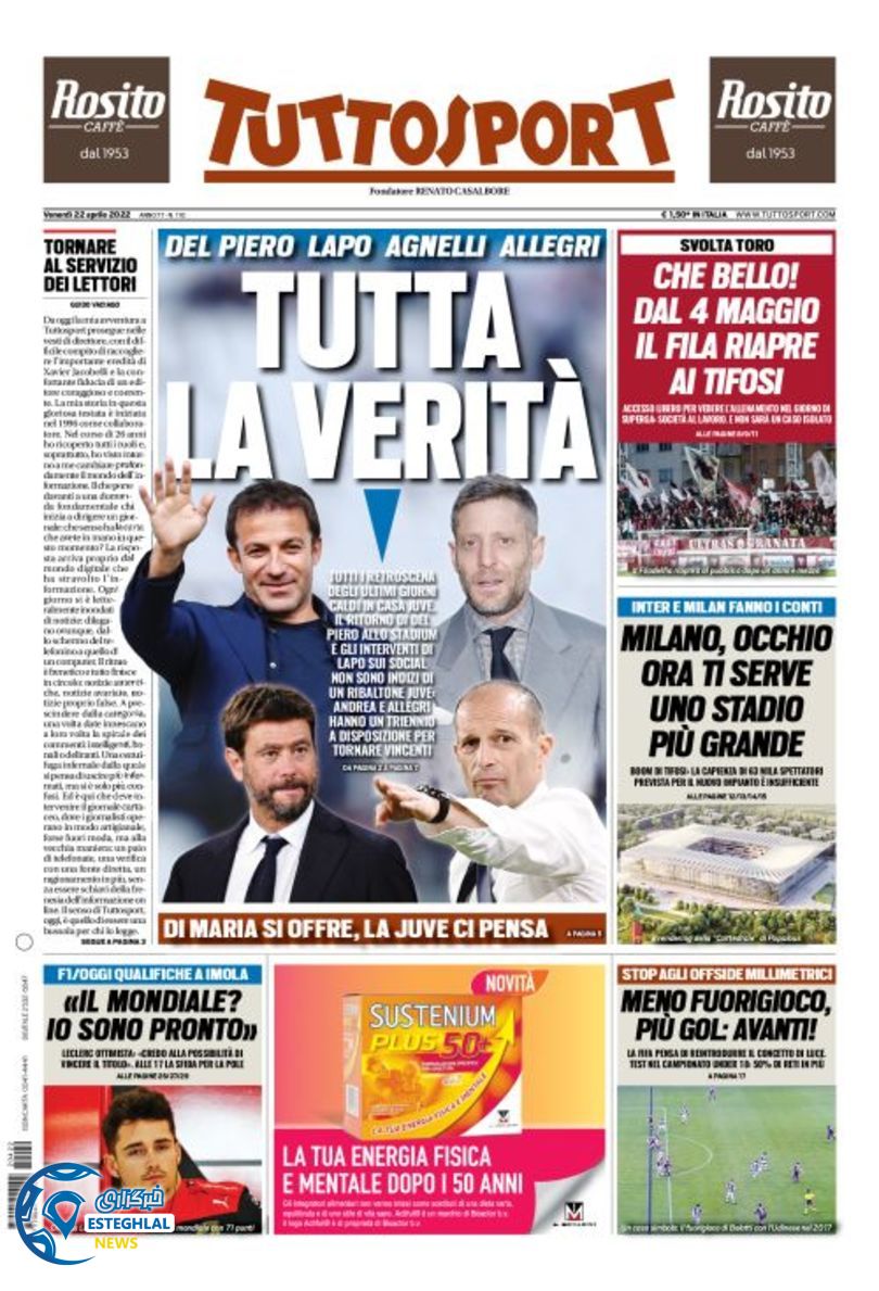 روزنامه ورزشی توتو اسپورت جمعه 2 اردیبهشت 1401