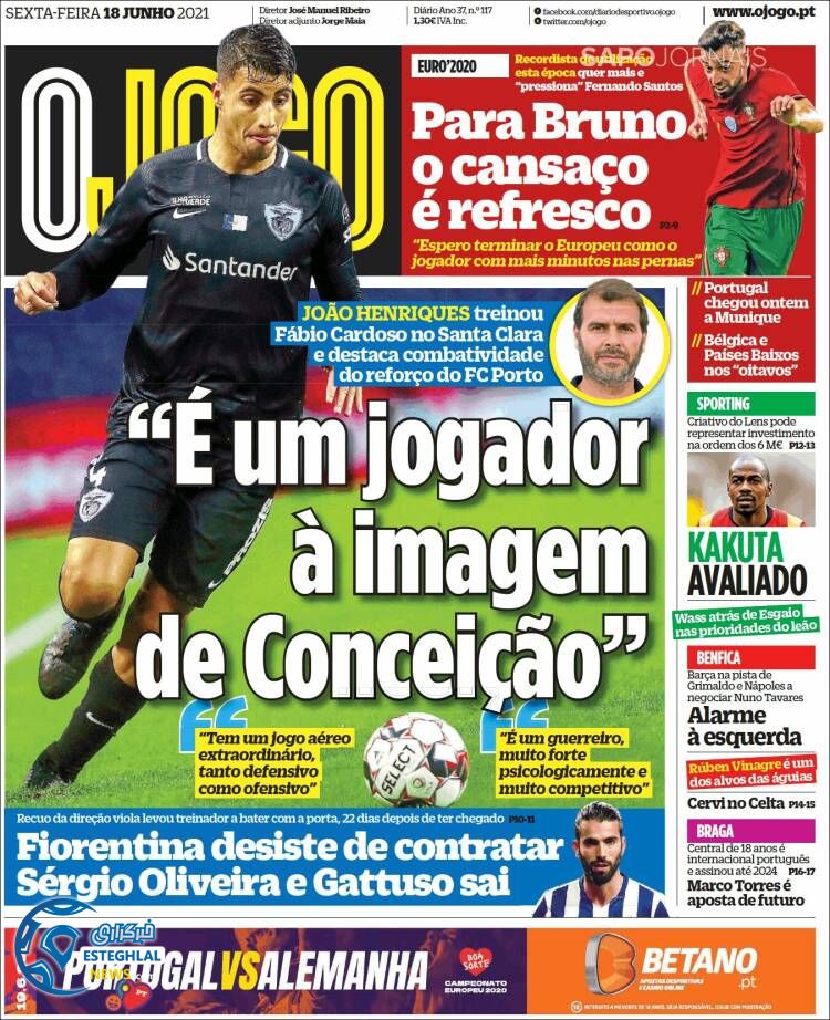 روزنامه ورزشی اوجوگو جمعه 28 خرداد 1400