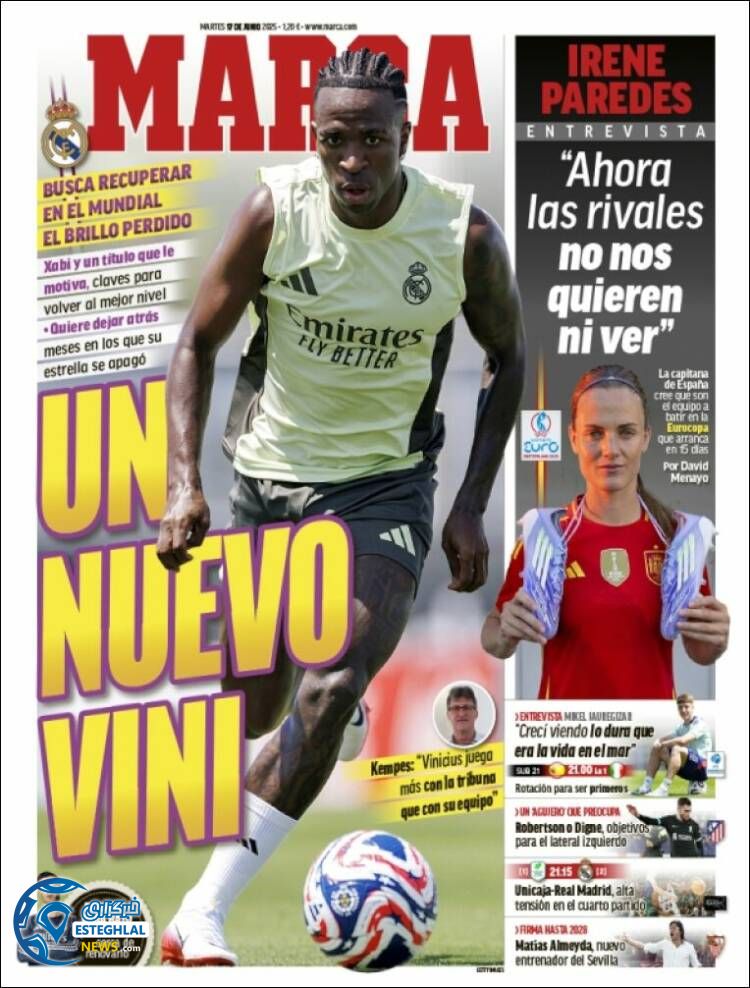 روزنامه ورزشی اسپورت سه شنبه 27 خرداد 1404 