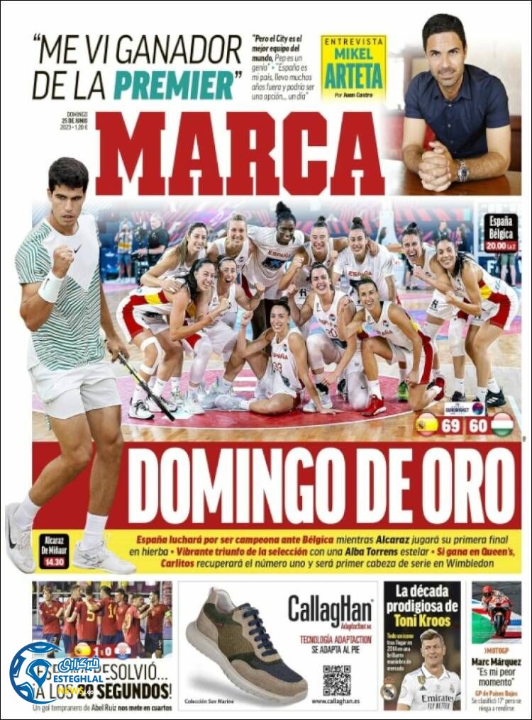 روزنامه ورزشی مارکا یکشنبه 4 تیر 1402 