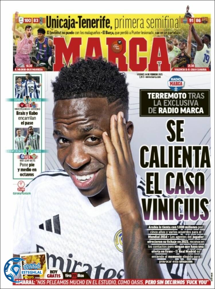 روزنامه  ورزشی مارکا جمعه 26 بهمن 1403 