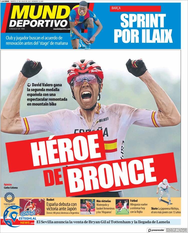 روزنامه ورزشی موندو دپورتیوو سه شنبه 5 مرداد 1400