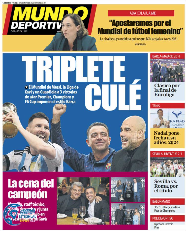 روزنامه موندودپورتیو جمعه 29 اردیبهشت 1402 