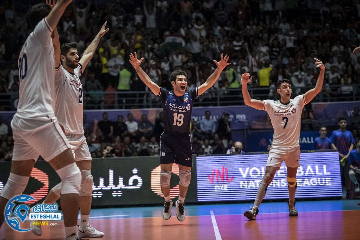 دیدار تیم های ملی والیبال ایران و پرتغال