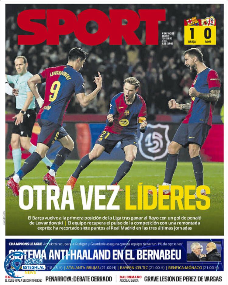 روزنامه ورزشی  اسپورت سه شنبه 30 بهمن 1403 