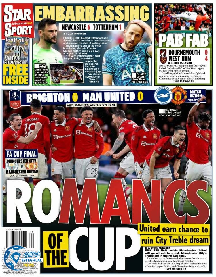 روزنامه ورزشی استار  اسپورت دوشنبه 4 اردیبهشت 1402 