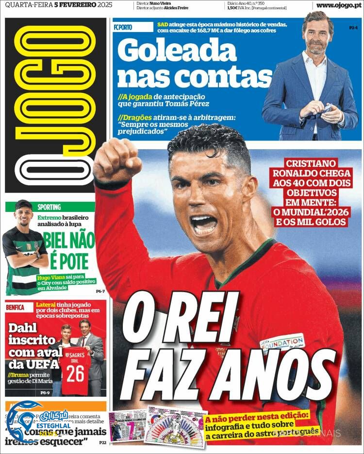 روزنامه  ورزشی  اوجوگو چهارشنبه 17 بهمن 1403 