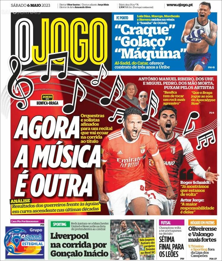 روزنامه ورزشی اوجوگو شنبه 16 اردیبهشت 1402  