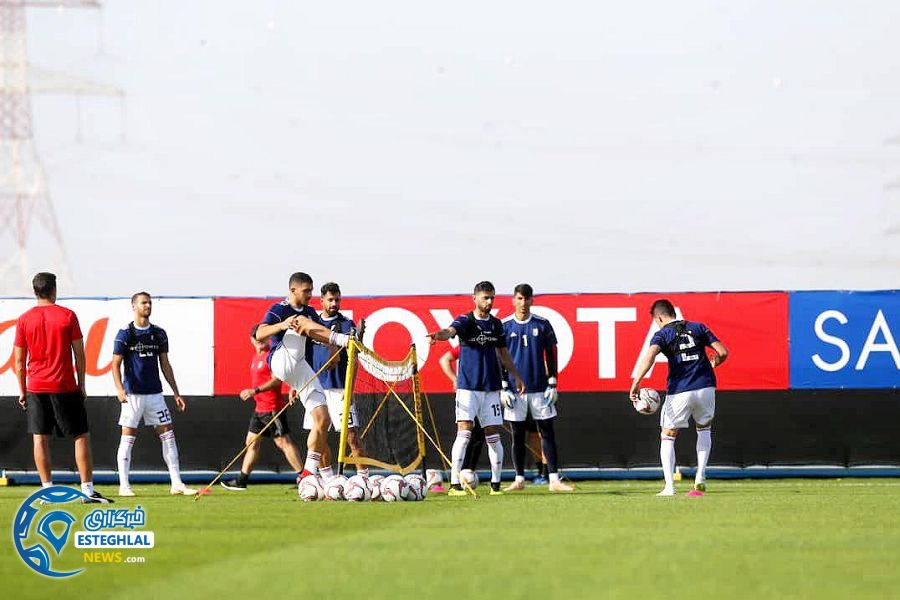تمرین تیم ملی فوتبال در امارات پیش از دیداز با ویتنام