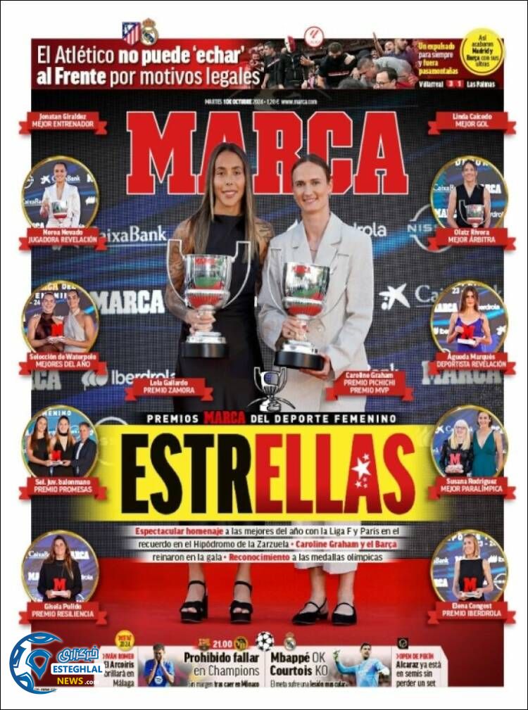 روزنامه ورزشی مارکا سه شنبه 10 مهر 1403 