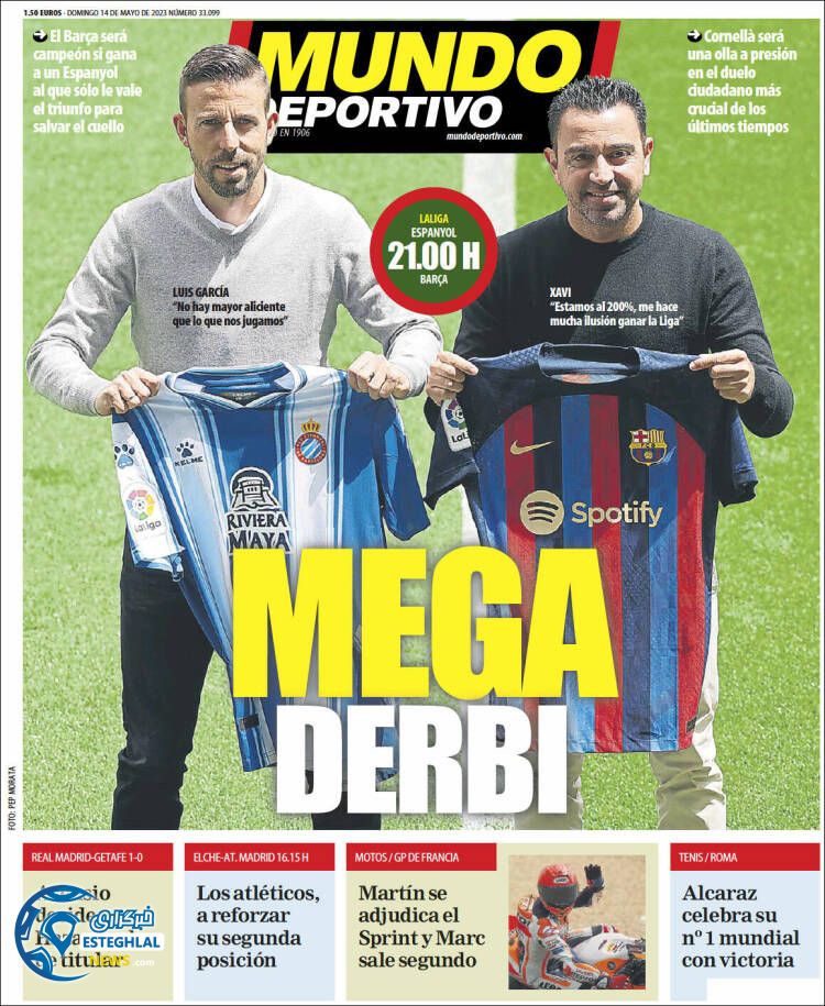 روزنامه ورزشی موندودپورتیوو یکشنبه 24 اردیبهشت 1402 