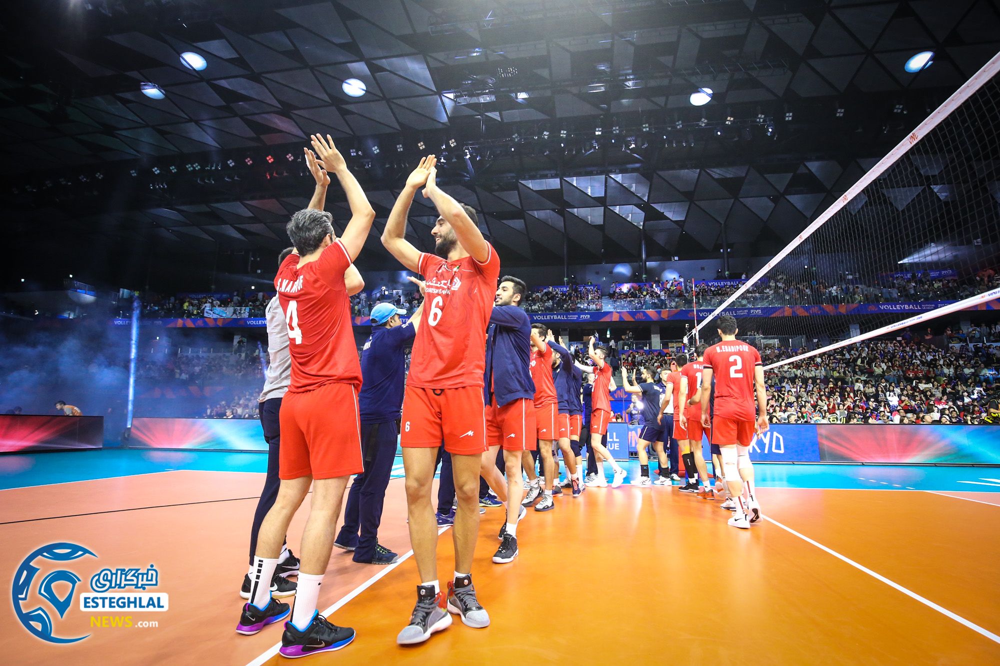 دیدار تیم های ملی والیبال ژاپن و ایران