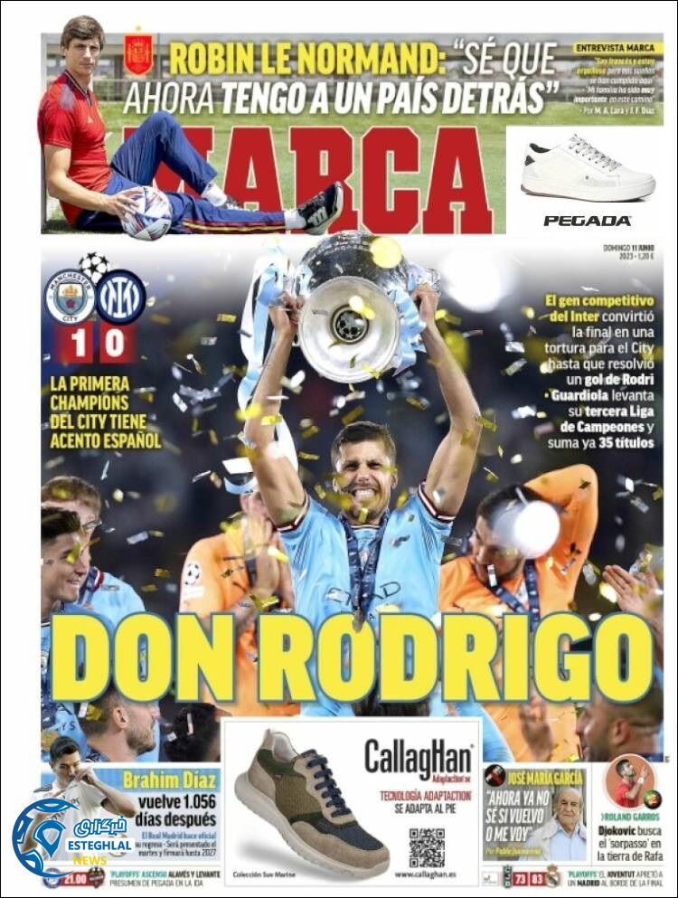 روزنامه ورزشی مارکا یکشنبه 21 خرداد 1402 