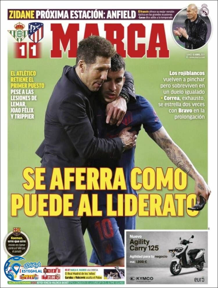 روزنامه ورزشی مارکا دوشنبه 23 فروردین 1400