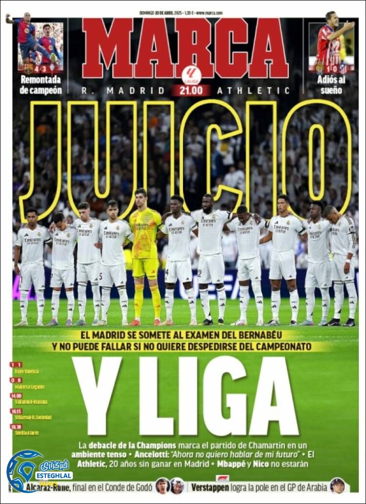 روزنامه ورزشی مارکا یکشنبه 31 فروردین 1404 