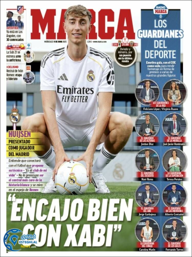 روزنامه ورزشی مارکا چهارشنبه 21 خرداد 1404  