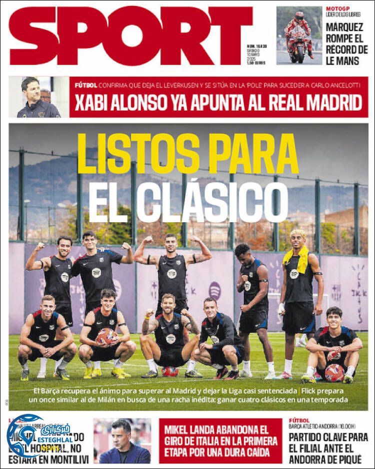 روزنامه ورزشی اسپورت شنبه 20 اردیبهشت 1404  