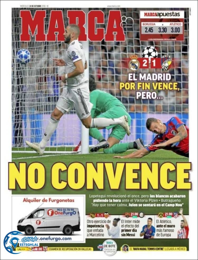 روزنامه ورزشی مارکا چهارشنبه 2 آبان 1397