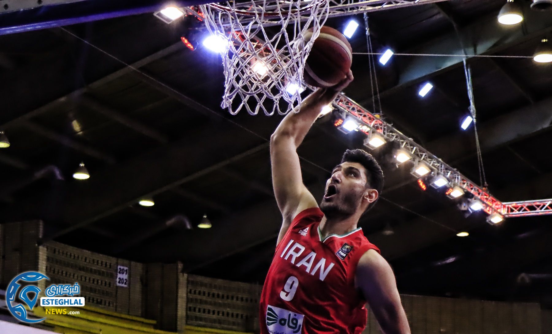 دیدار تیم های ملی بسکتبال ایران و قطر