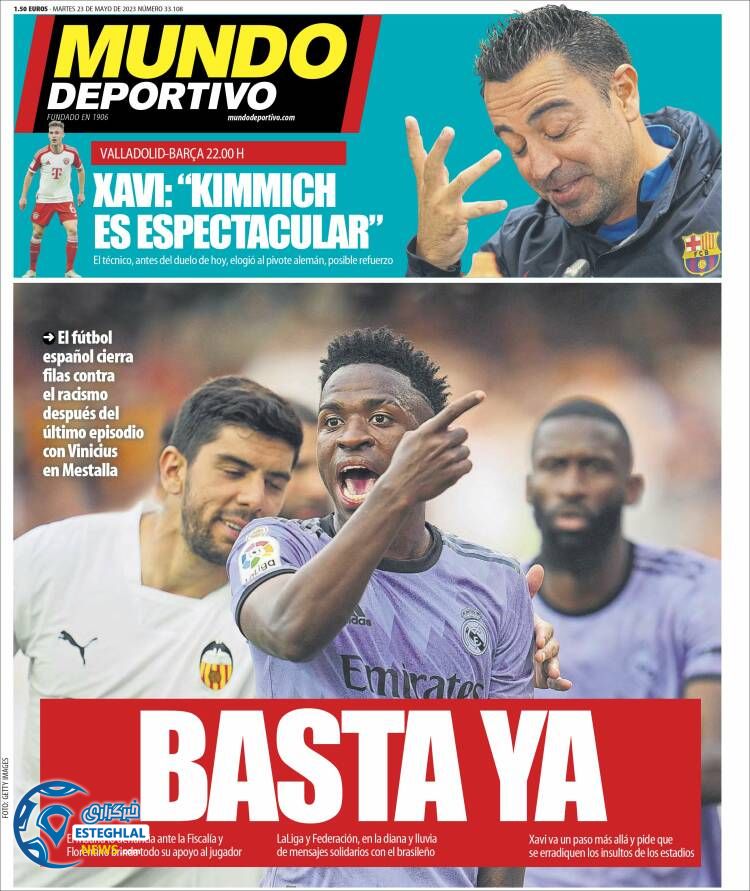 روزنامه ورزشی موندو دپورتیوو سه شنبه 2 خرداد 1402 