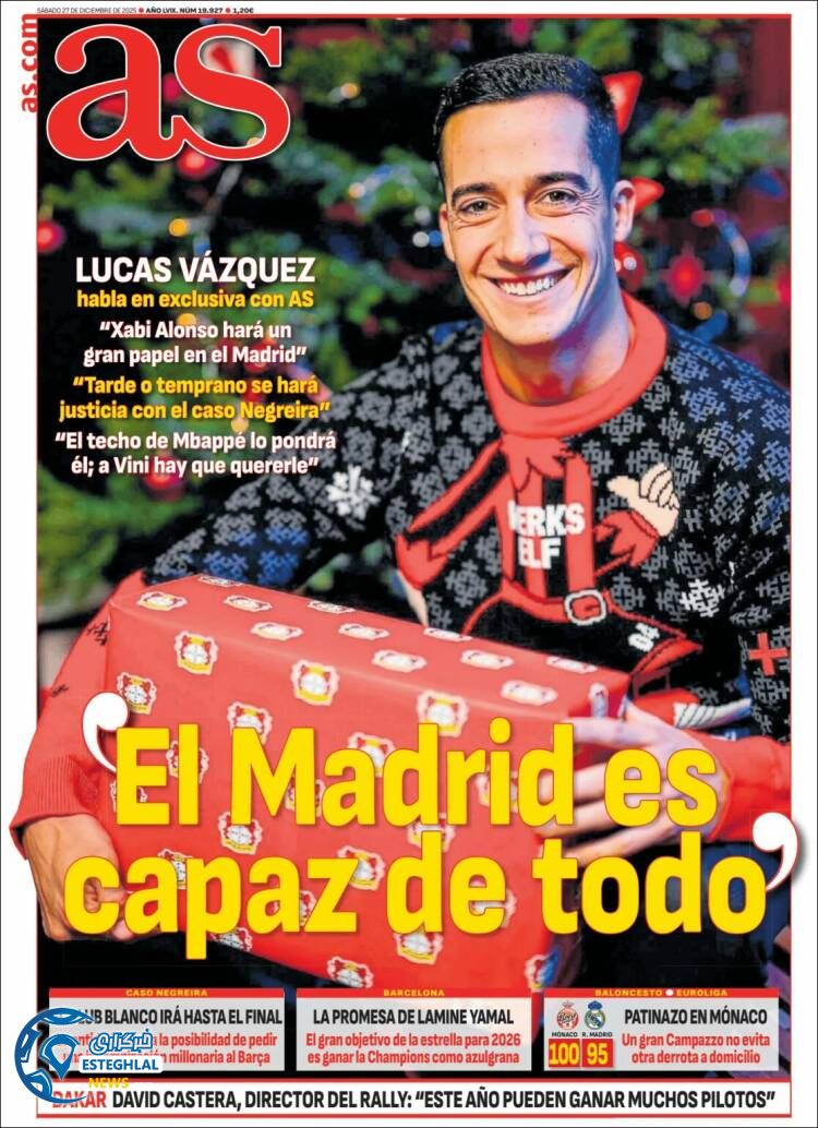 روزنامه  ورزشی  آاس شنبه 6 دی 1404  