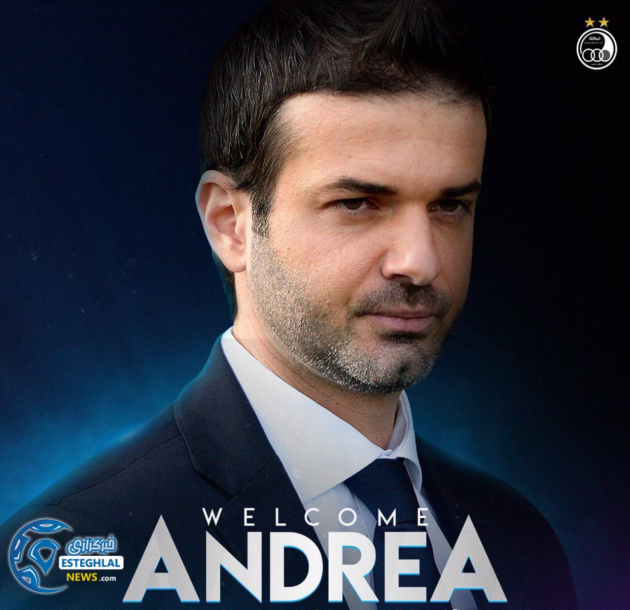 خوش آمد گویی باشگاه استقلال یه آندرهآ استراماچونی