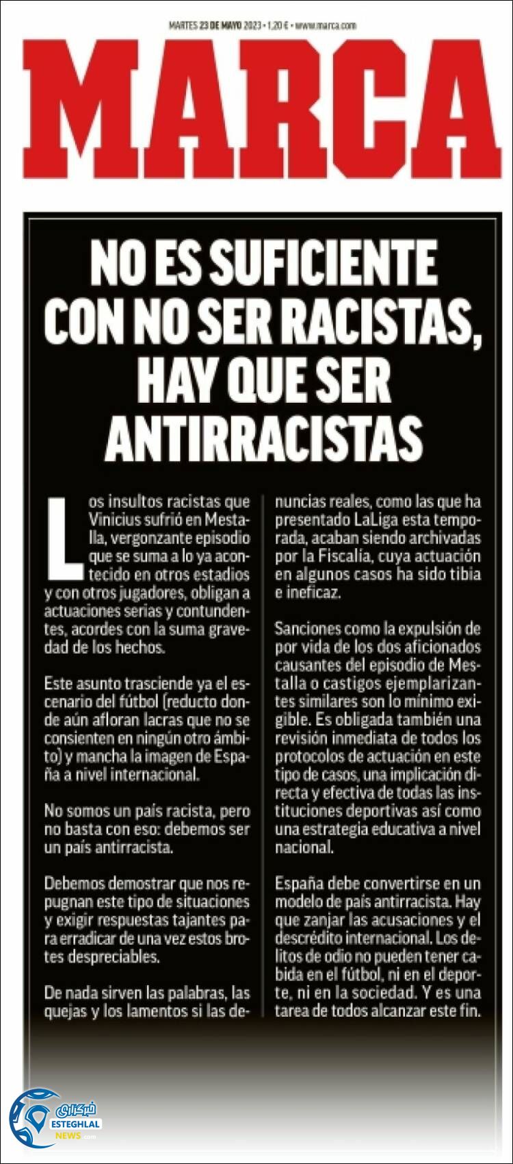 روزنامه ورزشی مارکا سه شنبه 2 خرداد 1402 