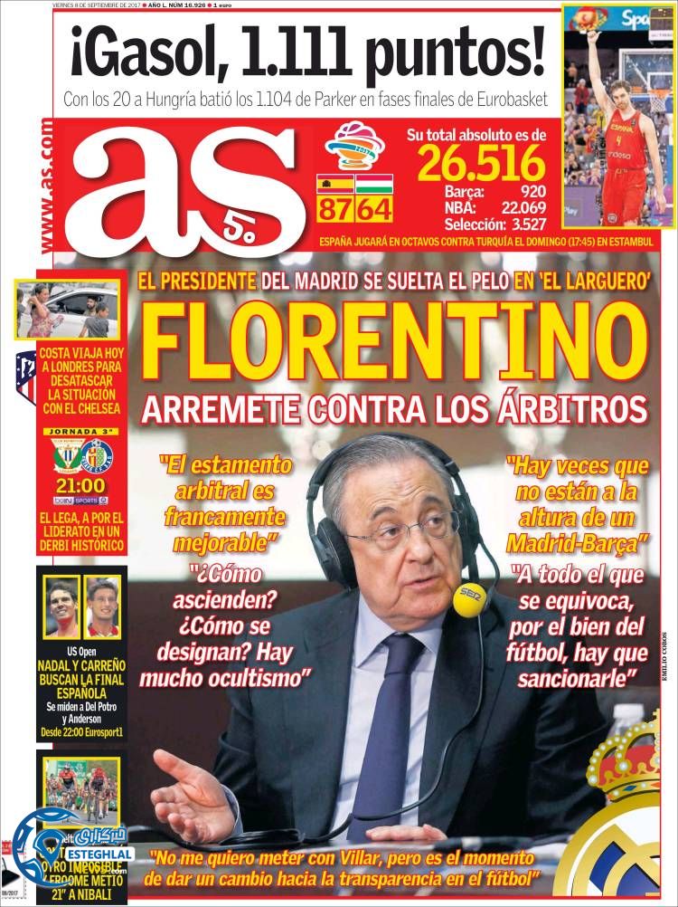 روزنامه آاس 17 شهریور 1396