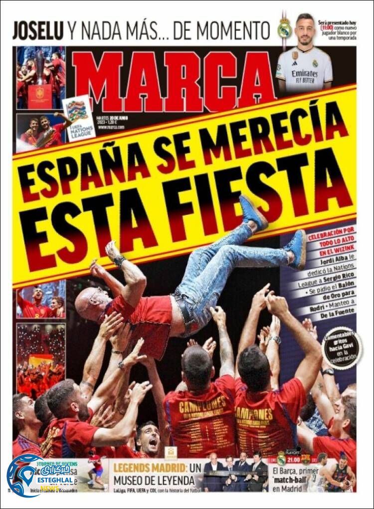 روزنامه ورزشی مارکا سه شنبه 30 خرداد 1402 