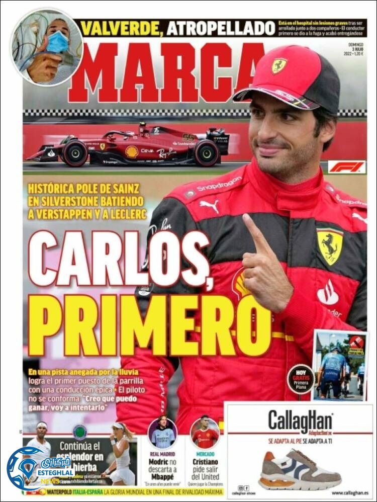 روزنامه ورزشی مارکا یکشنبه 12 تیر 1401