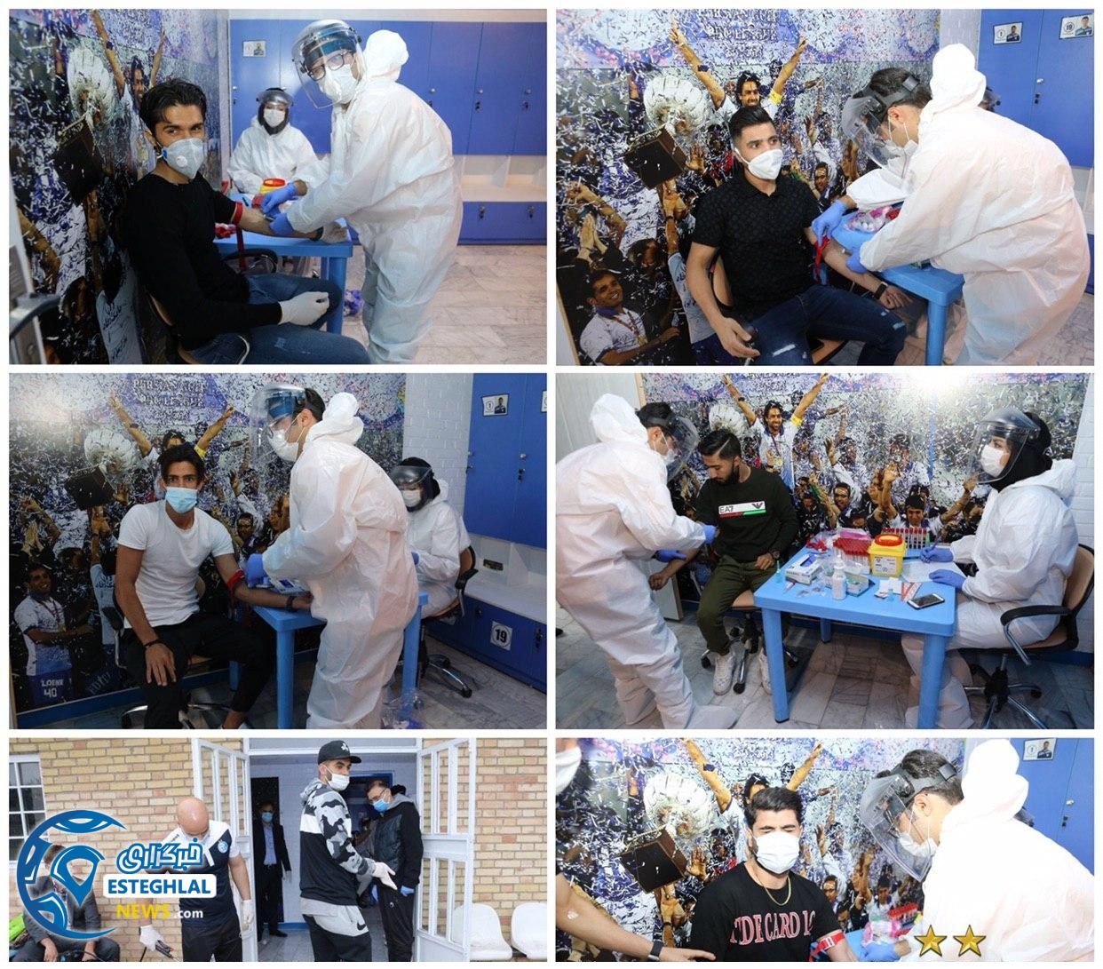 تست کرونای بازیکنان استقلال