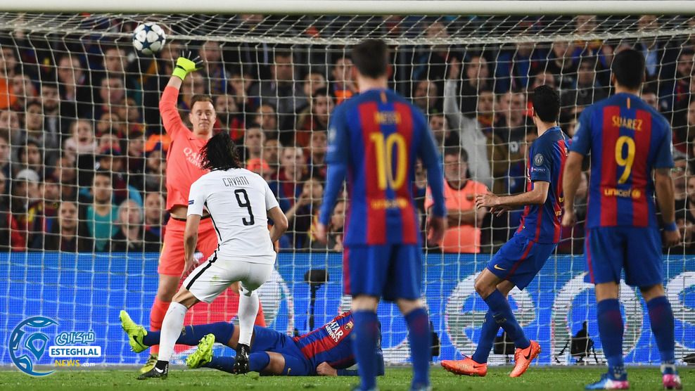 لیگ قهرمانان اروپا دیدار بارسلونا و پاری سن ژرمن