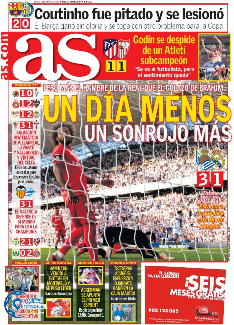 روزنامه ورزشی آاس دوشنبه 23 اردیبهشت 1398