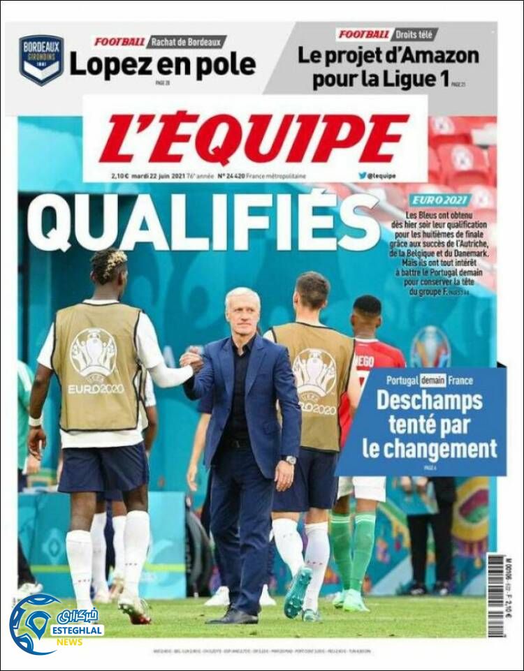 روزنامه ورزشی اکیپ سه شنبه 1 تیر 1400