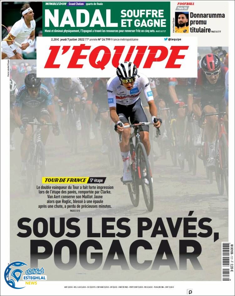 روزنامه ورزشی اکیپ پنجشنبه 16 تیر 1401