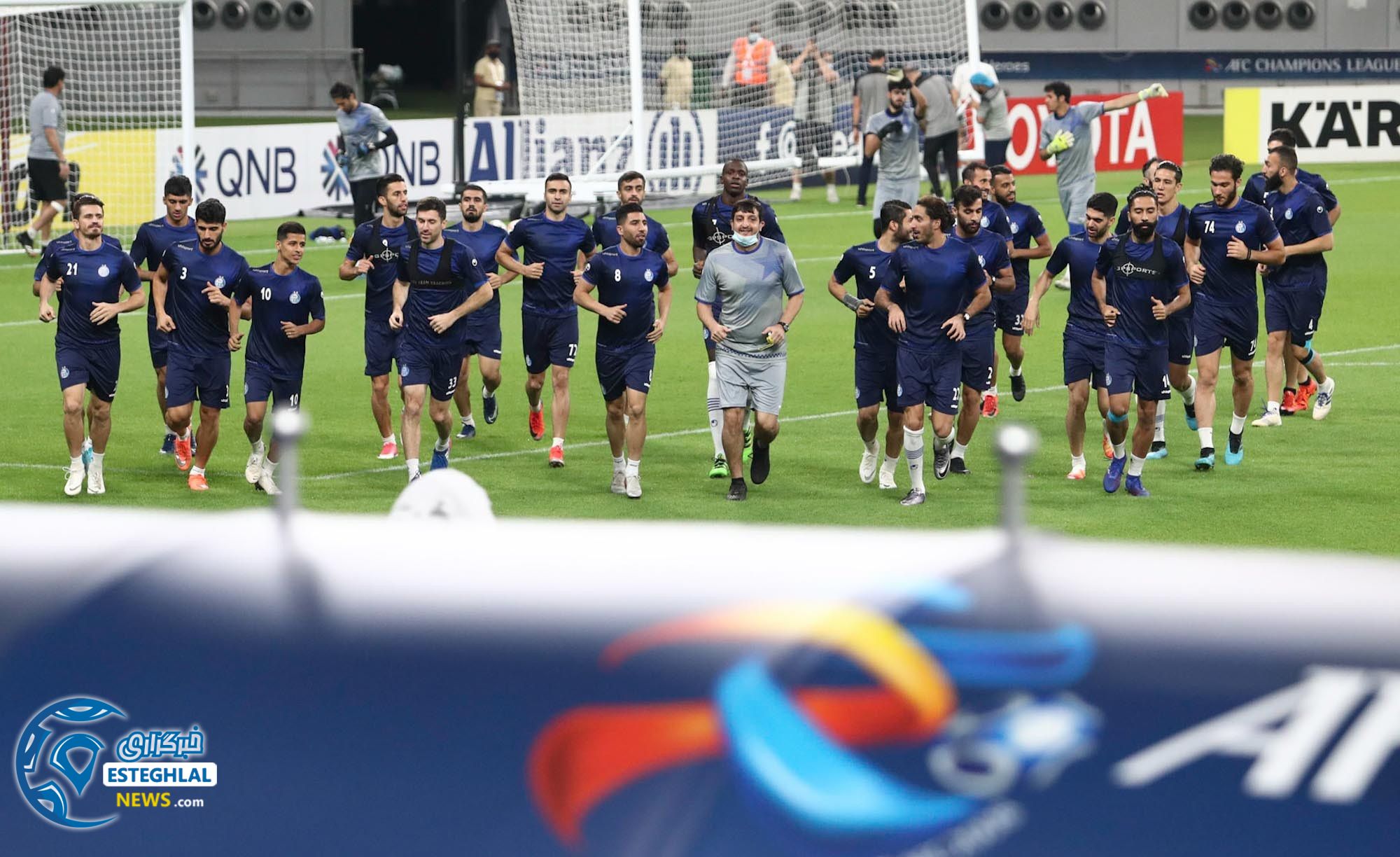 تمرین استقلال در دوحه