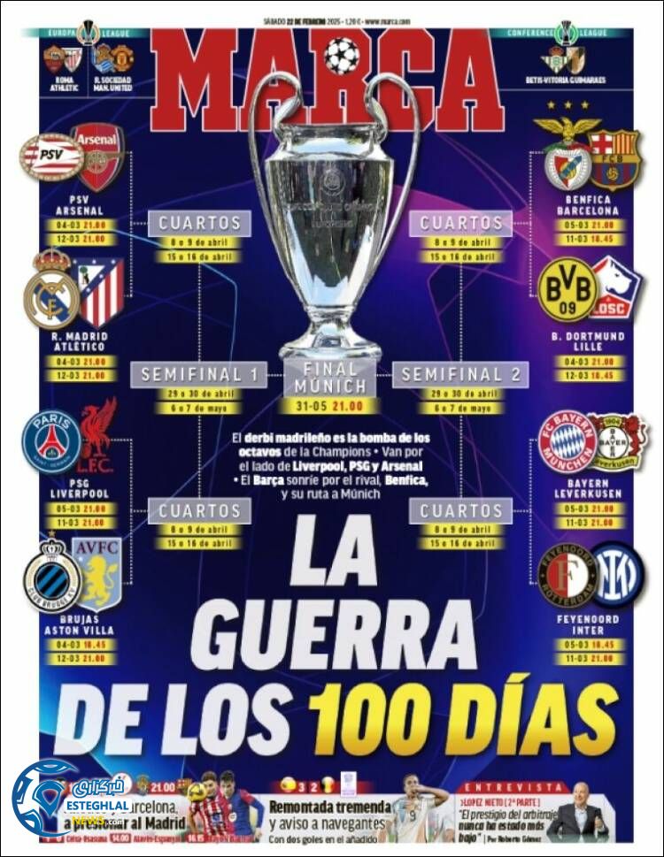 روزنامه ورزشی کارکا شنبه 4 اسفند 1403 