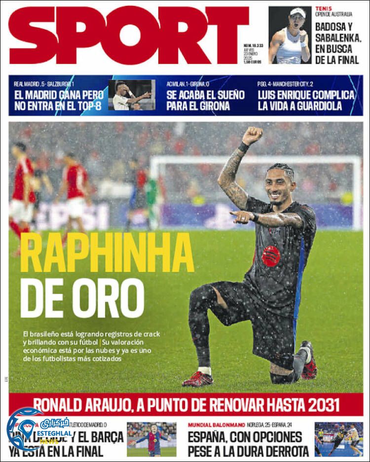 روزنامه ورزشی   اسپورت پنجشنبه 4 بهمن 1403 