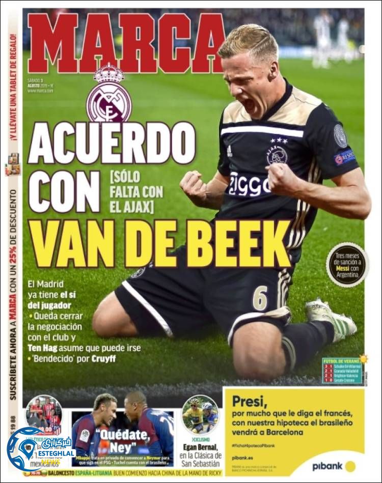 روزنامه ورزشی مارکا شنبه 12 مرداد 1398