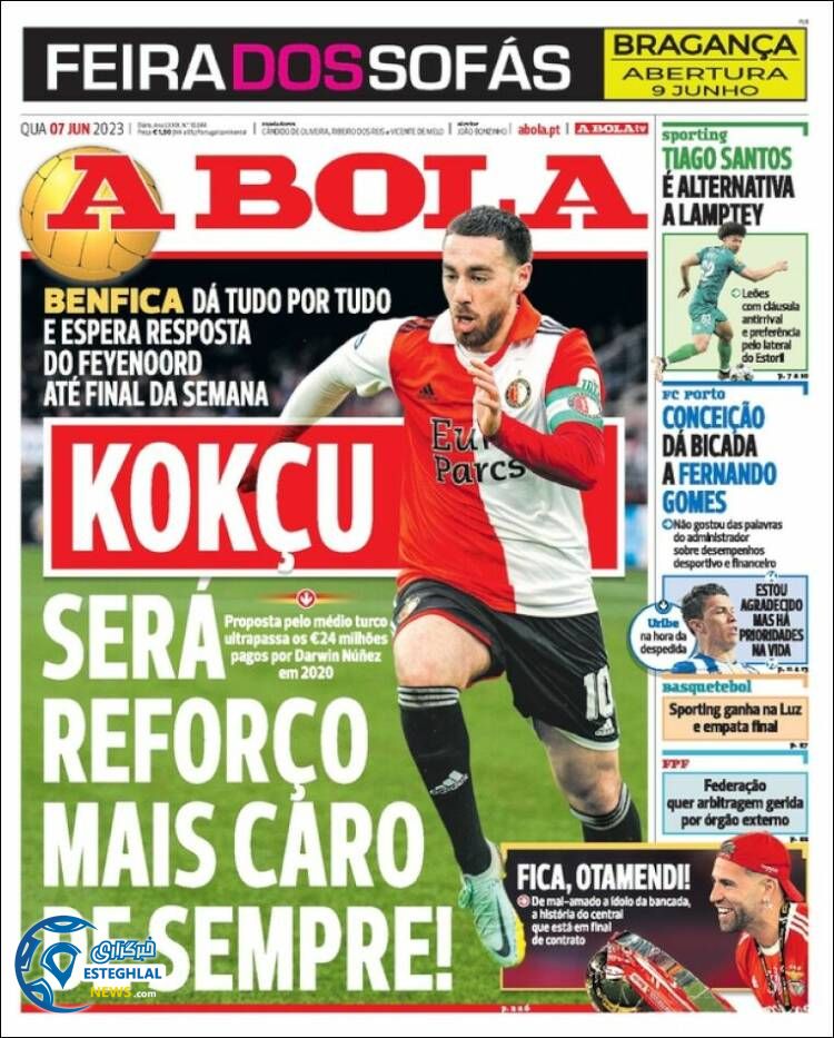 روزنامه ورزشی آبولا چهارشنبه 17 خرداد 1402 