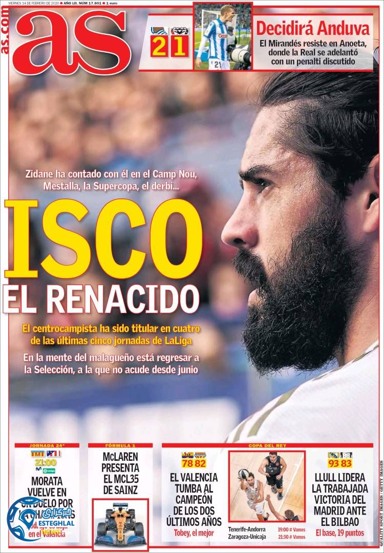 روزنامه ورزشی آاس جمعه 25 بهمن 1398