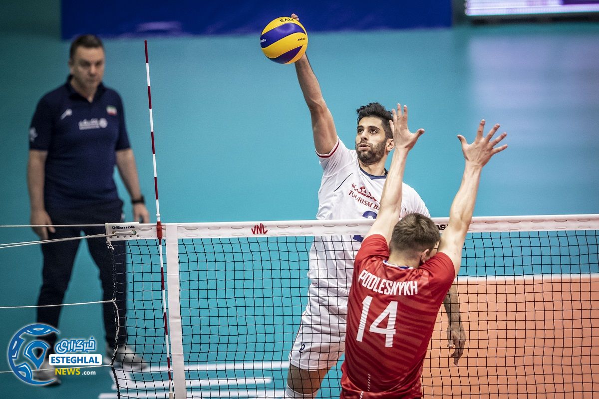 دیدار تیم های ملی والیبال ایران و روسیه